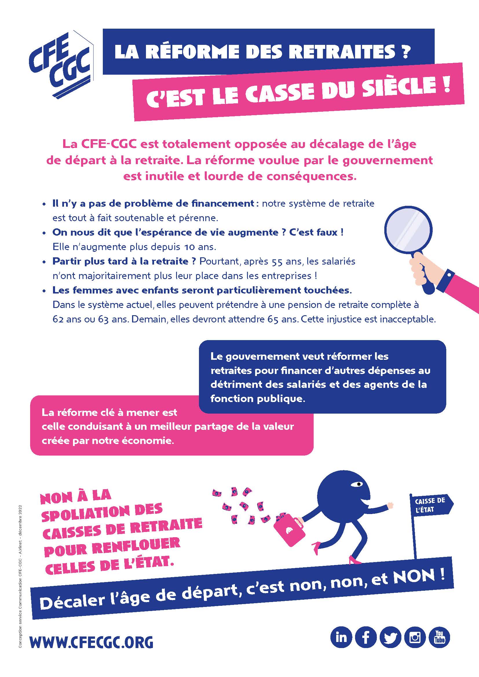 Lire la suite à propos de l’article La réforme des retraites ? c’est le casse du siècle !