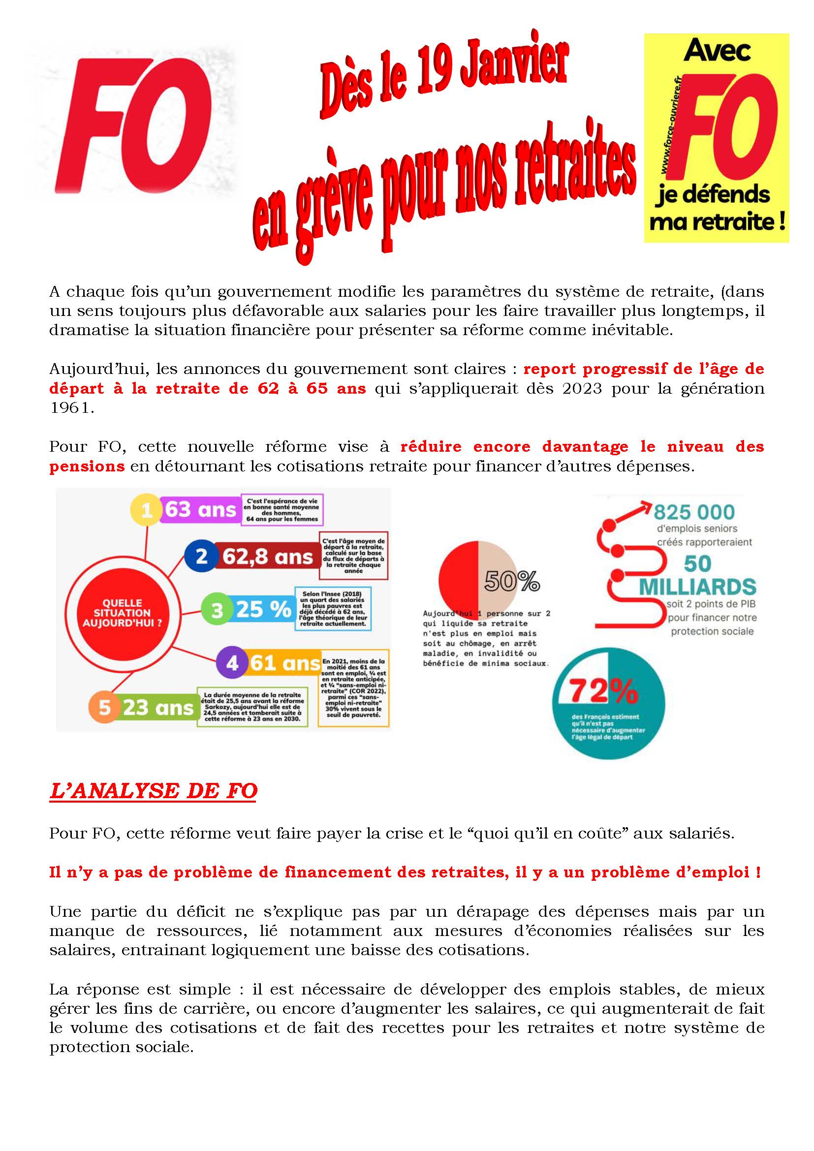 Lire la suite à propos de l’article Dès le 19 janvier en grève pour nos retraites