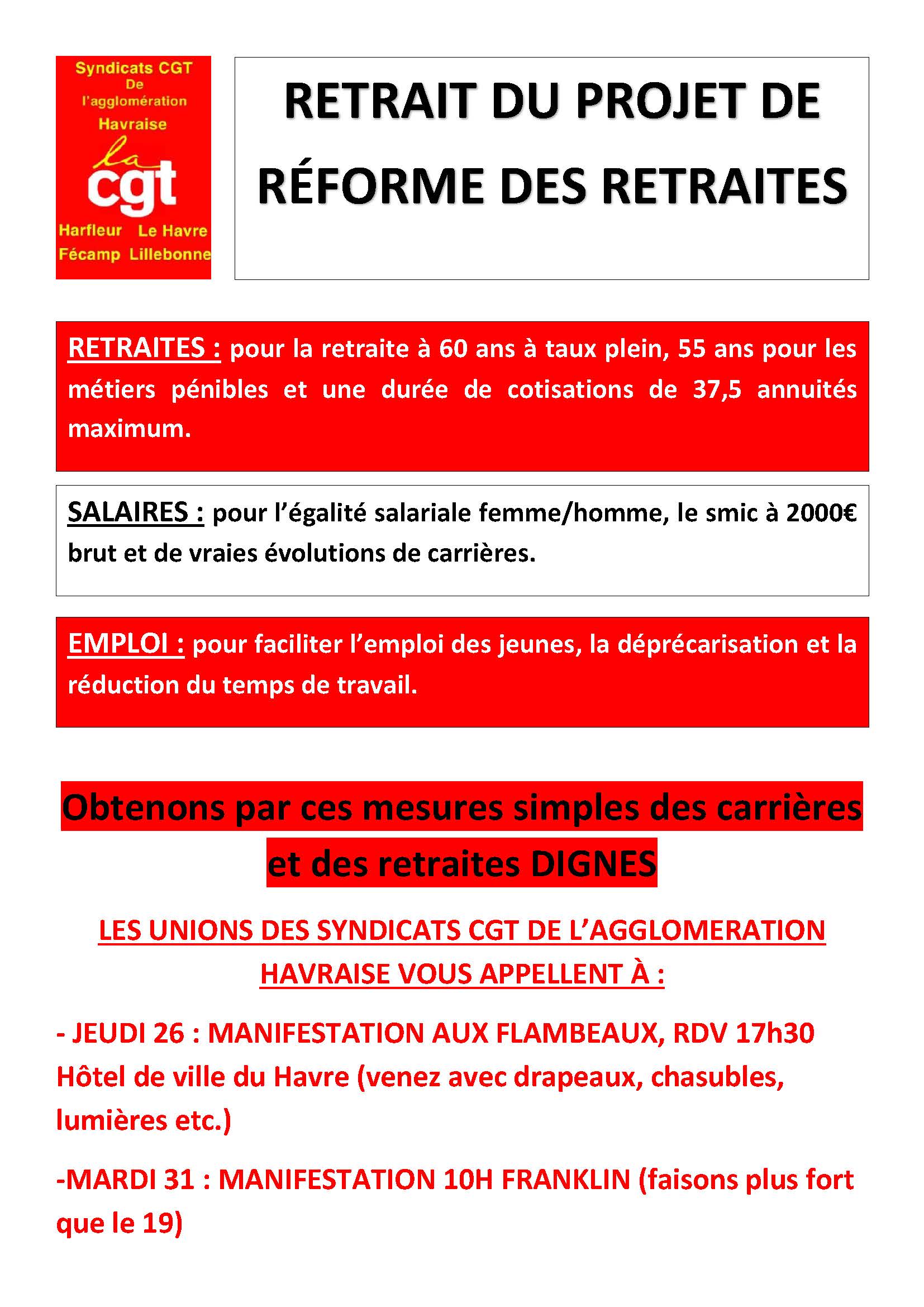 Lire la suite à propos de l’article Retrait du projet de réforme des retraites