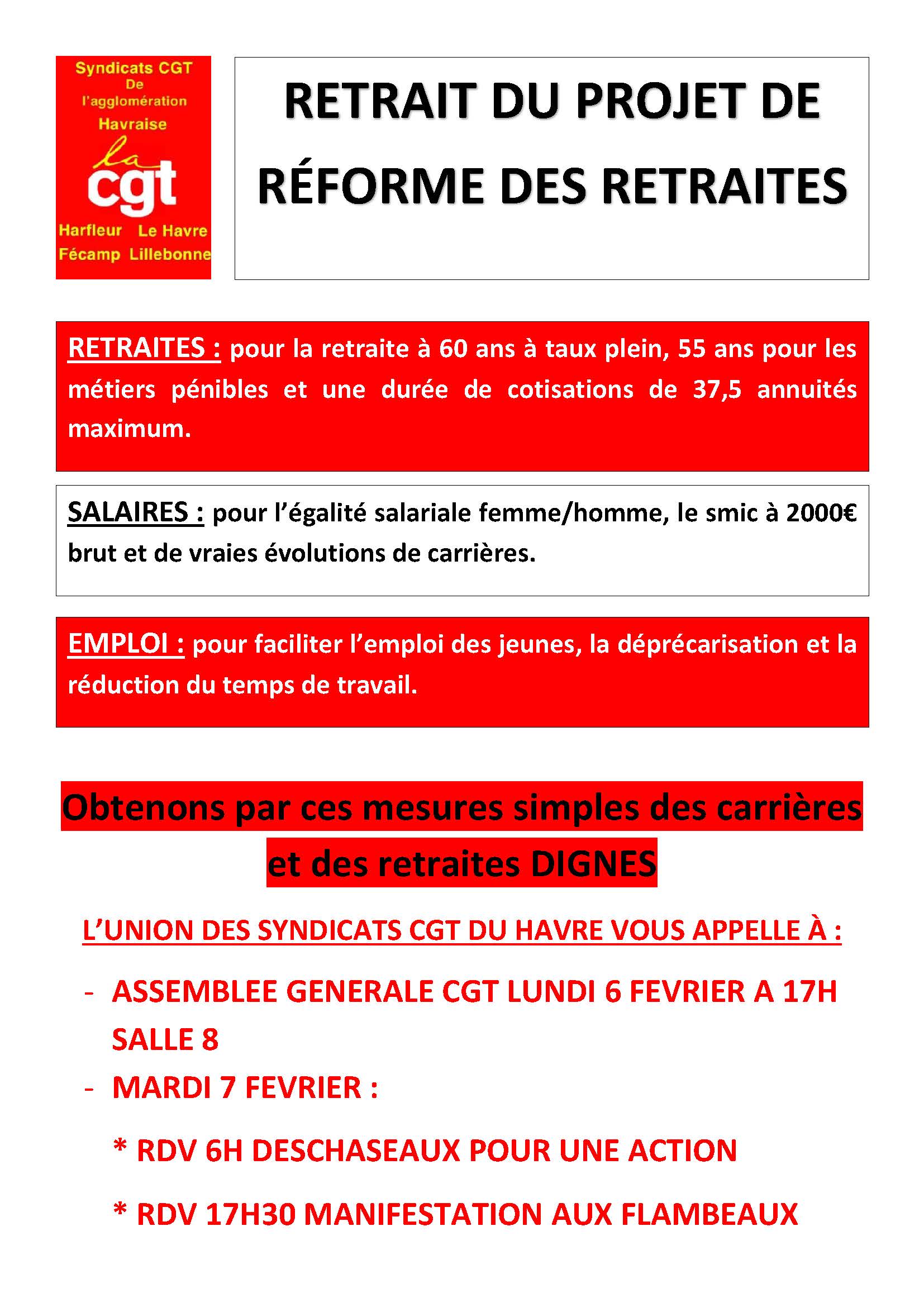 Lire la suite à propos de l’article Retrait du projet de réforme des retraites