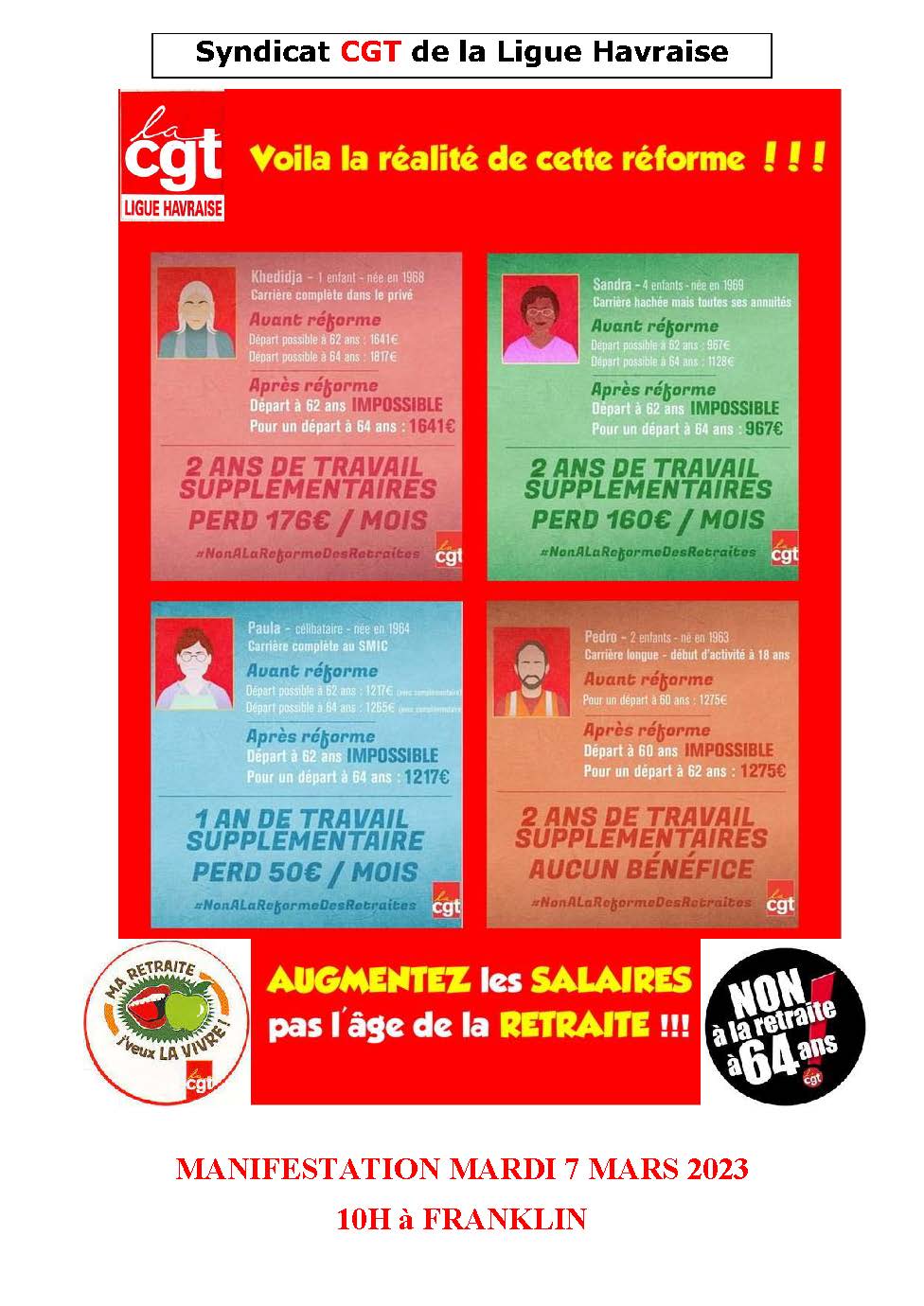 Lire la suite à propos de l’article Tract 7 mars 2023