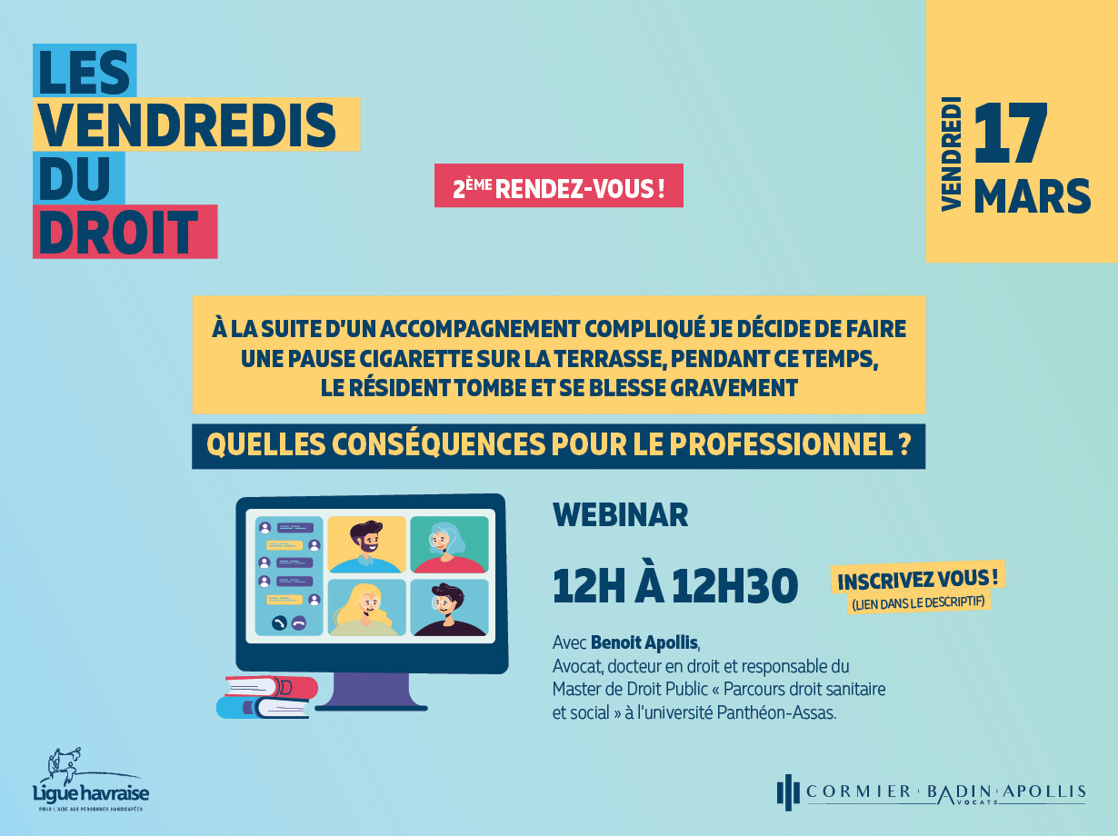 Lire la suite à propos de l’article [REPLAY] Votre deuxième rendez-vous pour « Les vendredis du droit »