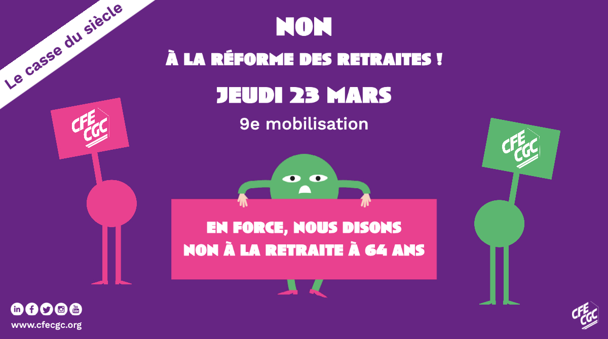 Jeudi 23 mars – 9ème mobilisation