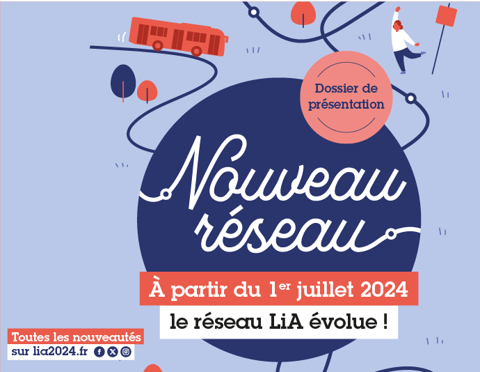 Évolution du réseau de transports LiA à partir du 1er juillet 2024